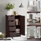 Modern MDF Storage Cabinet with 4 Drawers and Adjustable Shelf Ideal for Bathroom or Bedroom